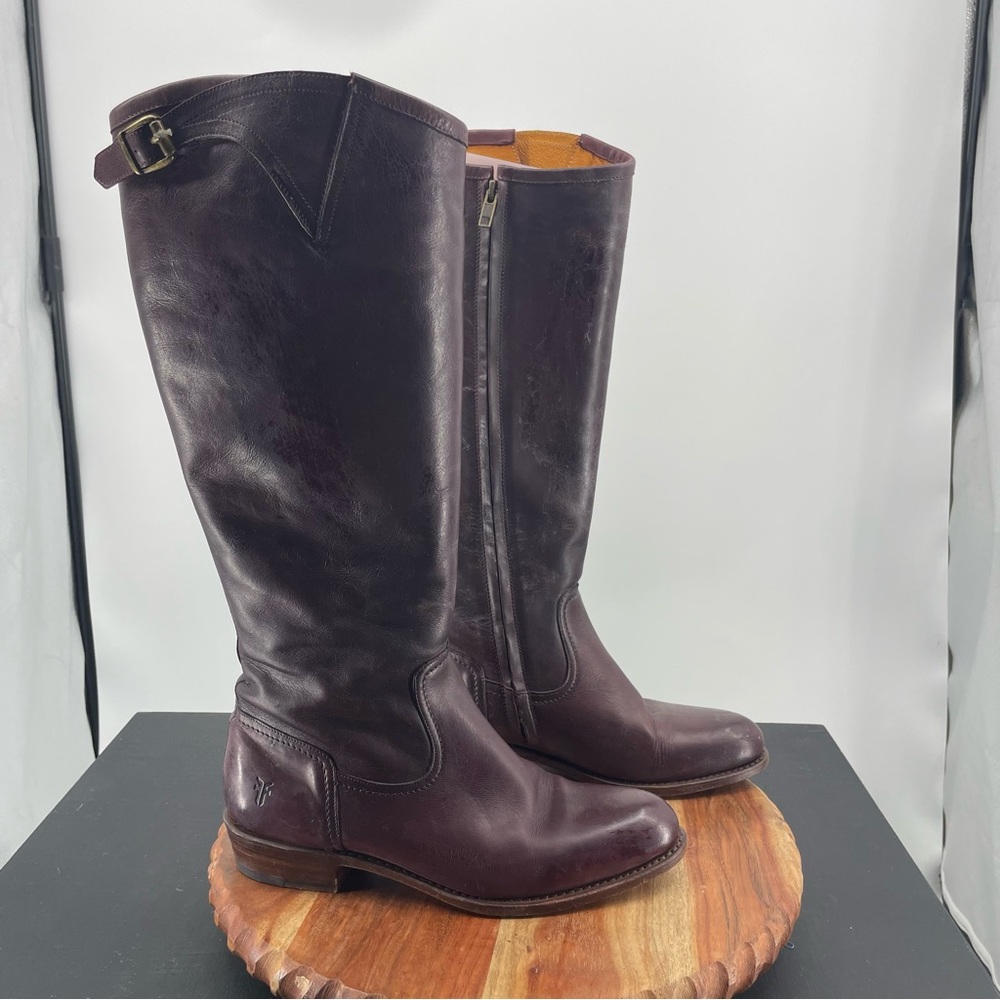 Frye Women's Riding Knee High Boots in Dark Brown
